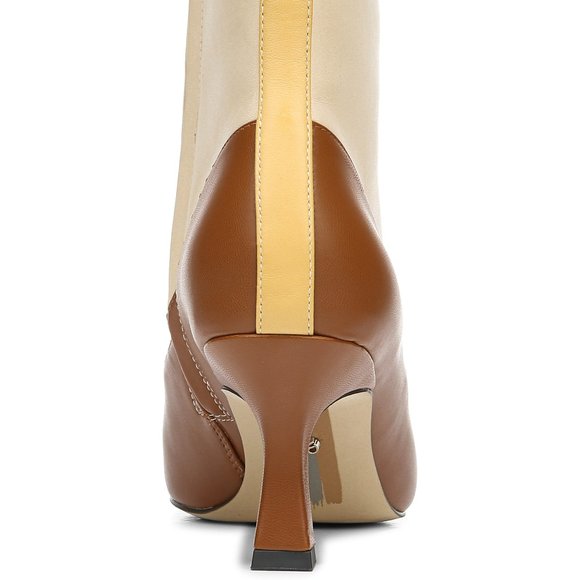 SOLD SAM EDELMAN Liza Colorblock Booties Ankle Boots 7 - Picture 3 of 16